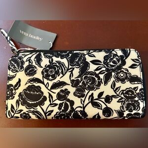 Vera Bradley Black and White Floral Wallet